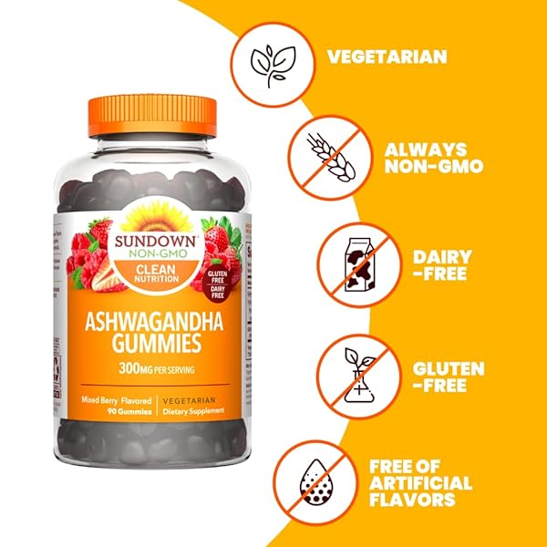 SUNDOWN ASHWAGANDHA GUMMIES, 90 COUNT