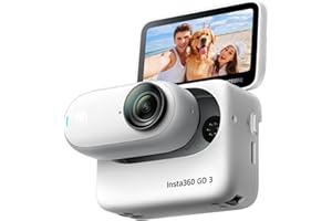 Insta360 GO 3 64GB – Vlogging Camera for Creators, Vloggers, Mini Action Camera with Flip Touchscreen, Light and Portable, Hands-Free POV, Mount Anywhere, Stabilization, Remote Preview, Waterproof