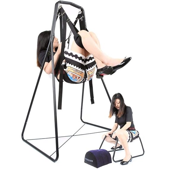 TTHU Spielzeug für Erwachsene Sex Möbel 3IN1 Schaukeln Sex Stuhl Kissen Keil Kissen Liebe Position Bondage Möbel Kit