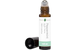 Peppermint Essential Oil Roll On, Cool Relaxing Scent, Made with Pure Peppermint Essential Oil, Leak-Proof Metal Rollerball, 