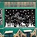 Tuscom Christmas Shop Window Decoration Wall Stickers Christmas Snowflakes Town( 6090cm)