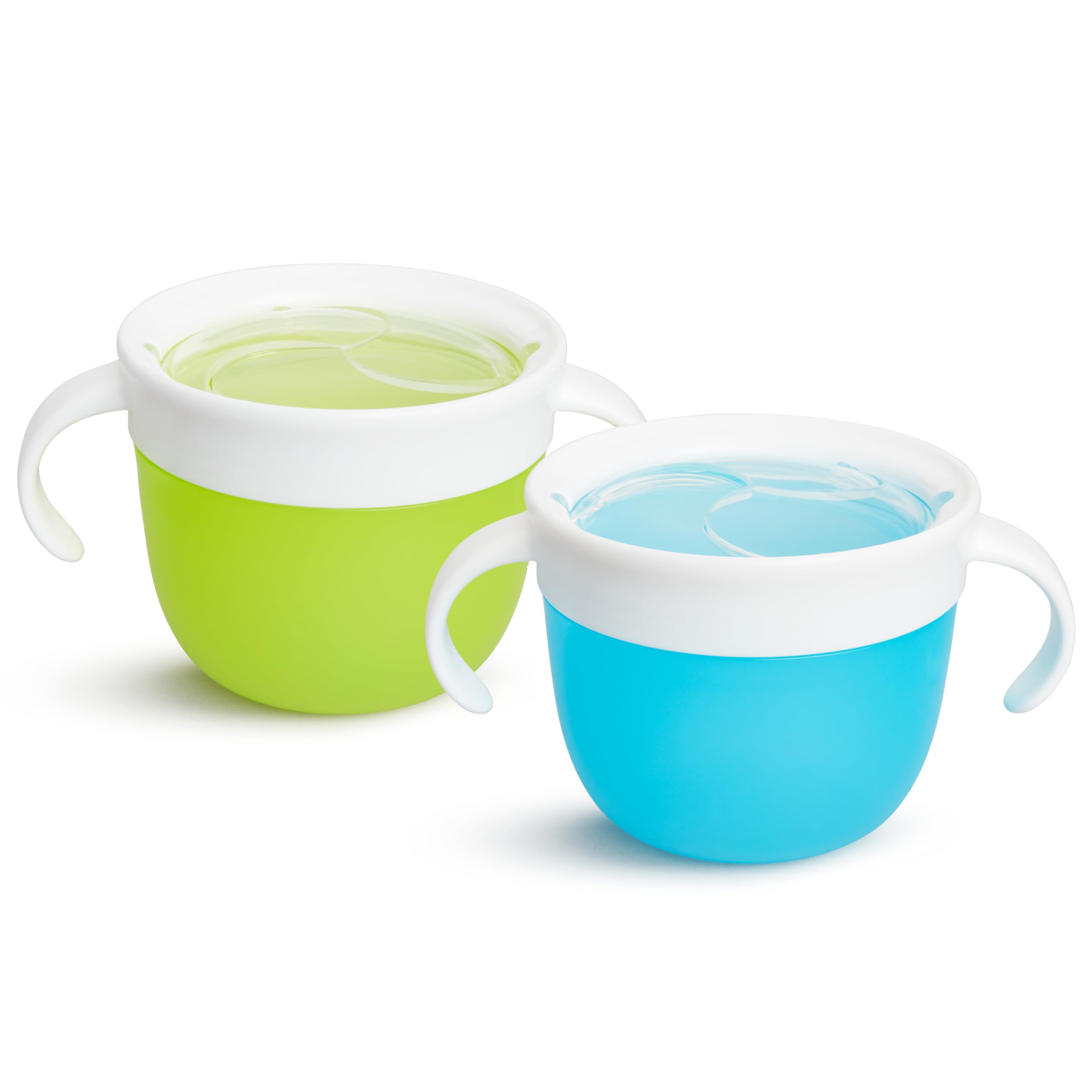 Munchkin 2 Piece Snack Catcher, Blue/Green, 2 Piece Set (Pack of 1)