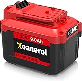 Xeanerol Upgraded 9.0Ah Replacement for Craftsman 20V Battery Compatible with Craftsman V20 20 Volt Lithium-ion Battery CMCB202 CMCB202-2 CMCB201 CMCB204-2 CMCB204 CMCB205 Cordless Power Tools