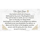 The Lord's Prayer Scripture Cards, Pocket Prayer Cards, Bible Verse Matthew 6:9, 3.5" x 2", 50 Cards