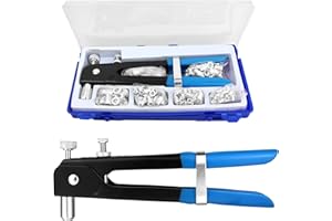Speder 136pcs Rivet Nut Tool Kit Rivnut Tool Nut Rivet Gun kit Wrench Threaded Insert Rivnut Nutsert M6/ M3/M4/M5/M8 Set for Furniture,Decration,Car,Trailer,Boat,and More