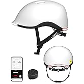 Lumos Nyxel Smart Bike Helmet, Customizable Front and Back LED Lights with Turn Signals, 360° Visibility App Controlled Comfortable & Lightweight Skateboard Urban Helmet for Adults, Men Women
