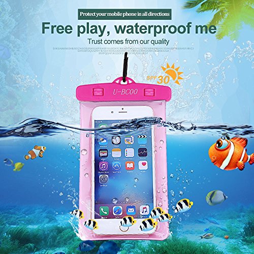 U-BCOO New Pvc Waterproof Case For Kayaking / Ski / Gliding / Boating / Surfing, For Iphone8 / 8 Plus / 7/7 Plus / Galaxy / Google Pixel / Lg / Htc (blue)