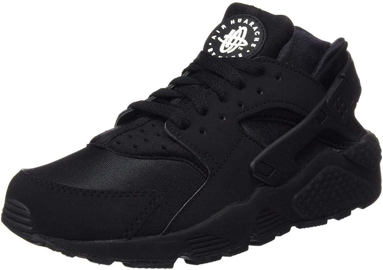 nike huarache high top black