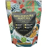 K* PAX Millionaire Matcha – Latte Powder for Focus & Mitochondrial Energy – Ceremonial Grade | Keto | Dairy-Free – 30 Servings