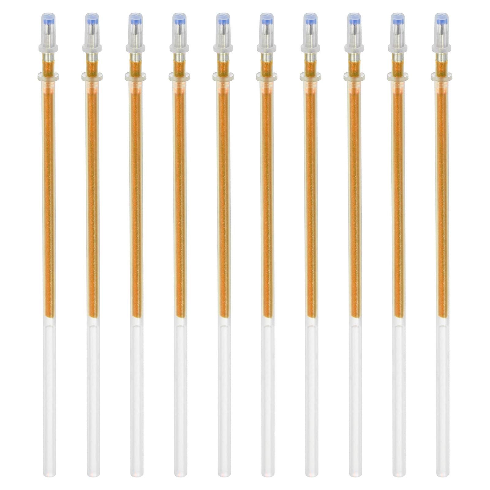 PATIKIL 1mm Gel Pens Refills, 48 Pack Sparkle Metallic Ink Bold Point for Adults Coloring Books Scrapbooking Art Drawing Journaling, Gold