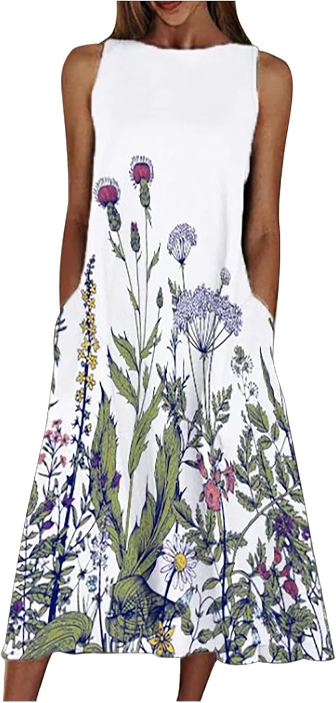 AMhomely Summer Dress for Women Fashion Ladies's Sexy Summer Casual