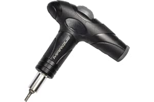 MARQUE Adjustable Bike Torque Wrench – 4, 5, 6 Nm Dial Portable Mini Bicycle Multitool Allen Key Tool, includes 3, 4, 5 mm Hex, T 25 Tool Bits – Repair Your Road and MTB at Home Garage - Cyclist Gift