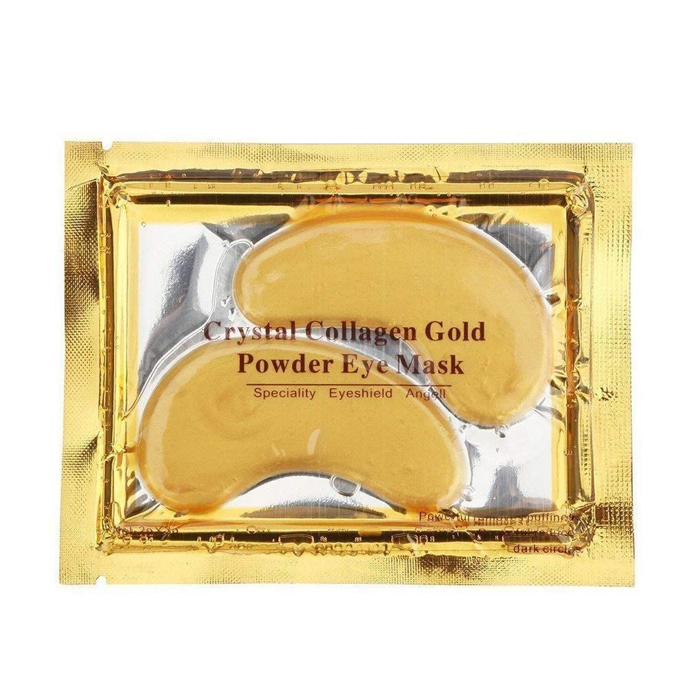 Adofect 30 Pairs Gold Eye Mask Power Crystal Gel Collagen Masks, Great For Anti Aging, Dark Circles & Puffiness : Beauty