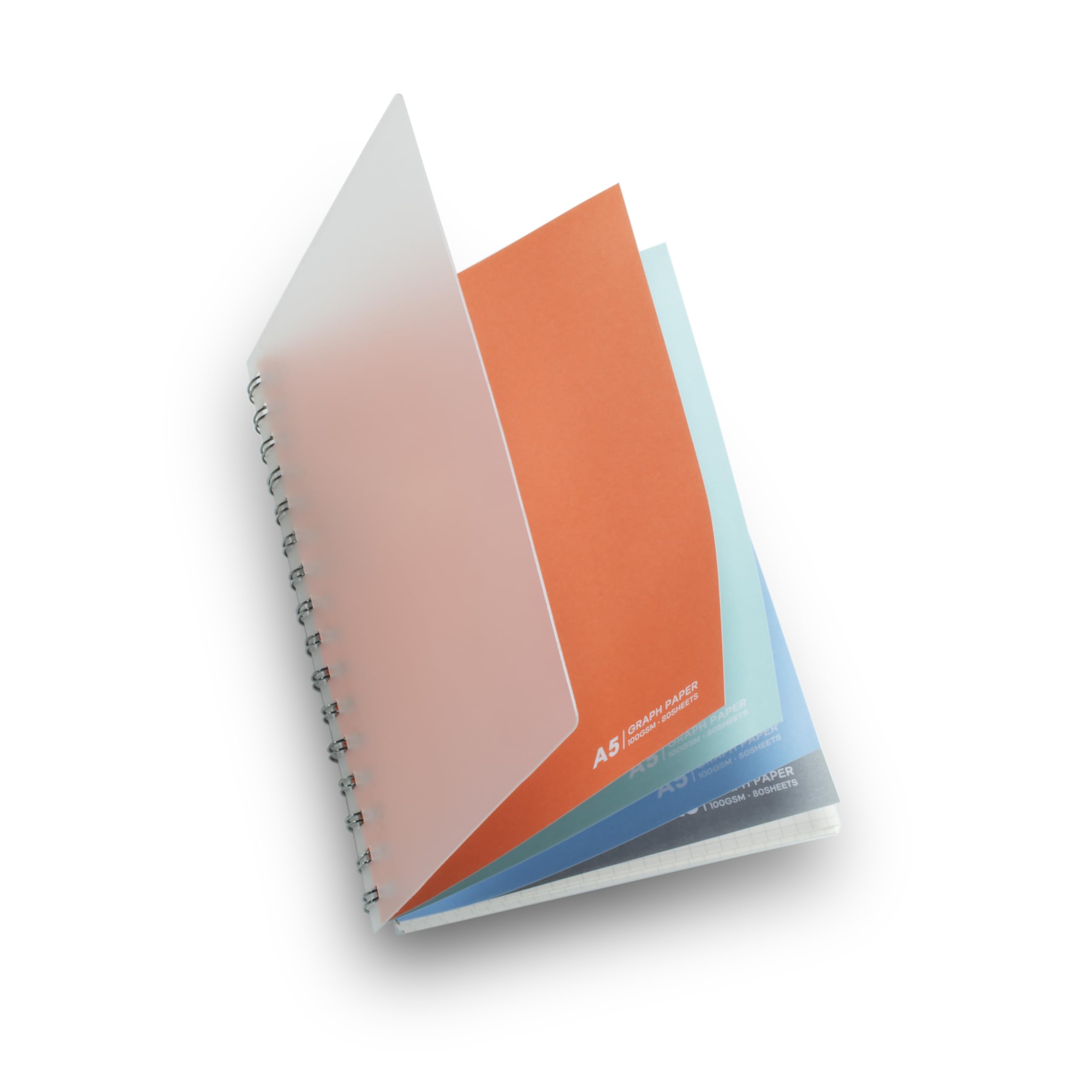 Mini Notebooks Graph Mua TWONE Small Graphing Notebook, Spiral Graph Notebook with 80 Sheets ...