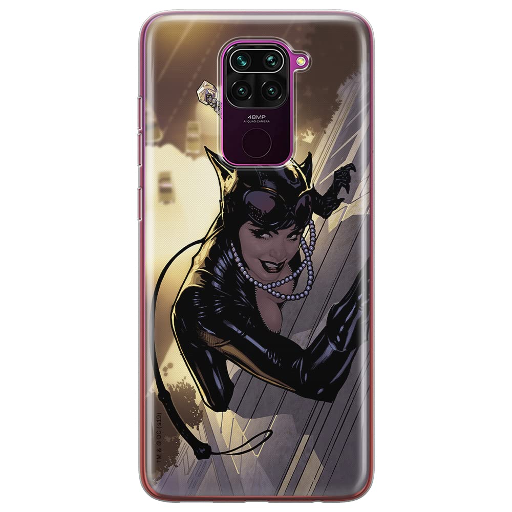 ERT GROUP mobile phone case for Xiaomi REDMI NOTE 9 original and officially Licensed DC pattern Catwoman 006 optimally adapted to the shape of the mobile phone, case made of TPU