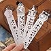 JoyTong Metal Bookmarks Ruler Set for Kids Women Girls Drawing - Book Marker Stencils Drafting Supplies