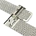 Moto 360 2 Watch Band (2nd Gen, 46mm 2015), Threeeggs 22mm Stainless Steel Watch Strap Adjustbable Bracelet Band for Motorola Moto 360 2 46mm Smart Watch (A - Milanese Silver)