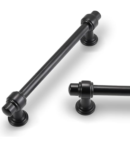 Dazzleeta 10-Pack Black Cabinet Pulls - 3 Inch Vintage Drawer Handles, Zinc Alloy, Matte Finish - View #8