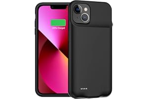 YINGYKJ Battery Case for iPhone 13 Mini, Enhanced 6500mAh Ultra Thin Portable Protective Power Smart Charging Case Compatible with iPhone 13 Mini (5.4 inch) Rechargeable Extended Battery Charger Case (Black)