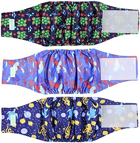 Dono Dog Diapers Male, Disposable Male Dog Wraps 60ct, Ultra Absorbent