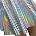 Pinda Sexy Summer Women High Waist Silver Flare Skater Skirt (M)