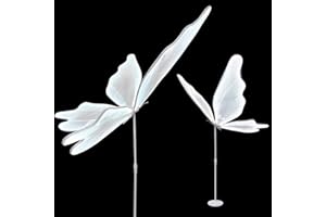 LAKEXUS 31inch Creative Butterfly Floor Lamp - 1pack 80cm Wedding Romantic Hanging Decoration Lights Fixture, White Butterfly Ceiling Light for Wedding, Party, Christmas, Adjustable Height Creative Props