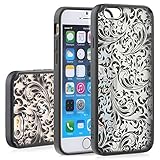 iPhone 6 Case - VENA [TACT ARMOR] Shock Absorbent Slim Hybrid Quill Pattern Cover for Apple iPhone 6 (4.7