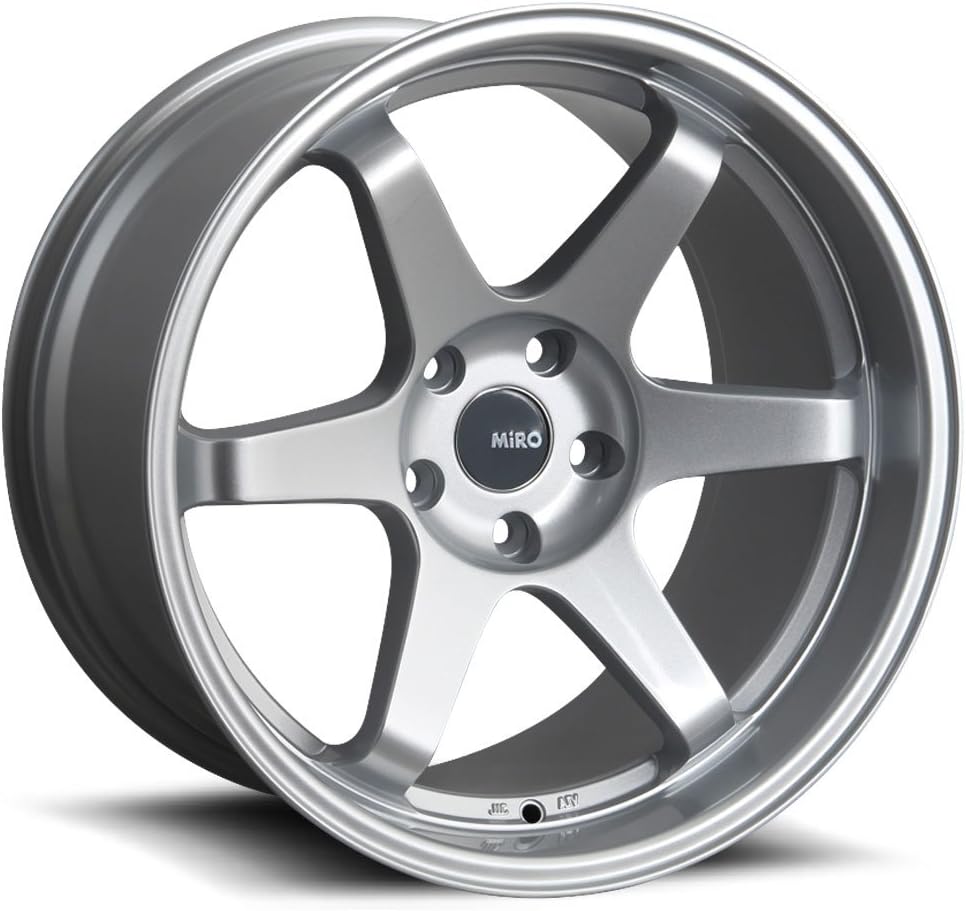 MiRo 398 18 x 8.5/9.5 Staggered 5x100 Silver 6 spoke concave 4 Wheels Rims SET