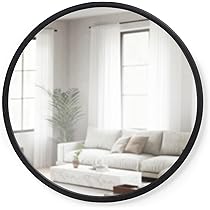 Amazon.com: Umbra Hub 18 x 24” Oval Wall Mirror with Rubber Frame