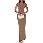 PRETTYGARDEN Skirt Sets Women 2 Piece Outfits Summer 2025 One Shoulder Sexy Ruched Bodycon Maxi Long Skirts