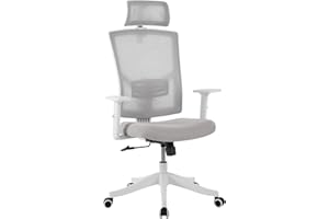 Garvee Ergonomic Mesh Office Chair, High Back Desk Chair with Lumbar Support & Adjustable Armrests, Breathable Computer Chair