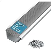 RAPTOR GUTTER GUARD &ndash; 48 FT. (Nominal) Contractor Grade Stainless Steel Micro-Mesh Gutter Guard Kit with Screws Included. Fits 6 in. &amp; 7 in. Gutters. DIY-Friendly. (7.187 in. x 47.625 in.)