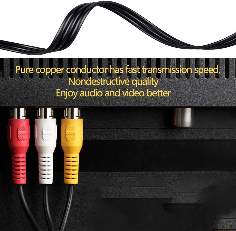 3.3FT 3.5mm to 3 RCA Male Plug to RCA Stereo Audio Video Male AUX Cable, 3.5 mm to RCA AV Camcorder Video Cable for TV, AV Camcorder Video Cable, Home Theater, MP3,Speakers, TV Box, and More: Industrial & Scientific