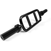 CAP 2-Inch Olympic Triceps Bar, Black, 200lb Capacity | Neutral-grip triceps bar, Olympic plate loading, Triceps extensions, Hammer curls and upper-body training