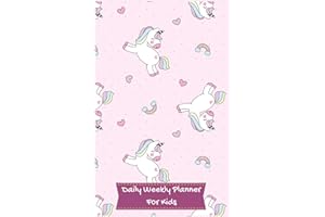 Daily Weekly Planner For Kids: Pink Unicorn Girls Day Planner Pocket Size Writing Journal Notebook To Do List Calendar Organi