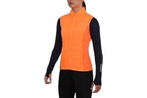 TCA Women's Excel Runner Walking Hiking Lightweight Thermal Padded Vest with Zipper Pockets, Winter Puffer Vest for Women