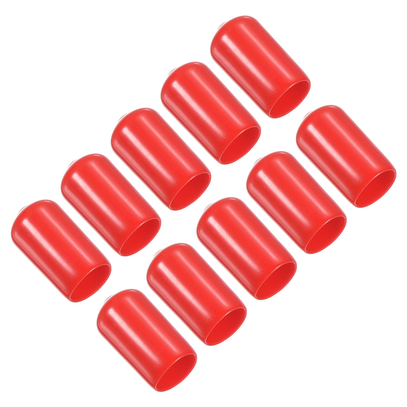 Photo 1 of PATIKIL 11.5mm Pool Tip Cover, 10 Pack Billiard Cue Tip Protector Rubber Pool Cue Tips Head Tool Snooker Accessory for Billiard Club, Red
