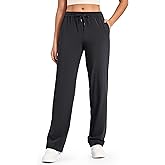 G4Free ShiftReady Yoga Pants for Women Business Casual Drawstring Pants Straight Leg Dress Pants for Work Petite/Regular/Tall