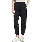 Tronjori Womens High Waisted Pull on Baggy Fleece Lined Sweatpants Fall Winter Athletic Joggers Lounge Trousers Cinch Bottom