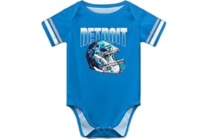 Lucktsy Baby Clothes Boy Girl Gifts Apparel for Football Fans Unisex Newborn Short Sleeve Bodysuit