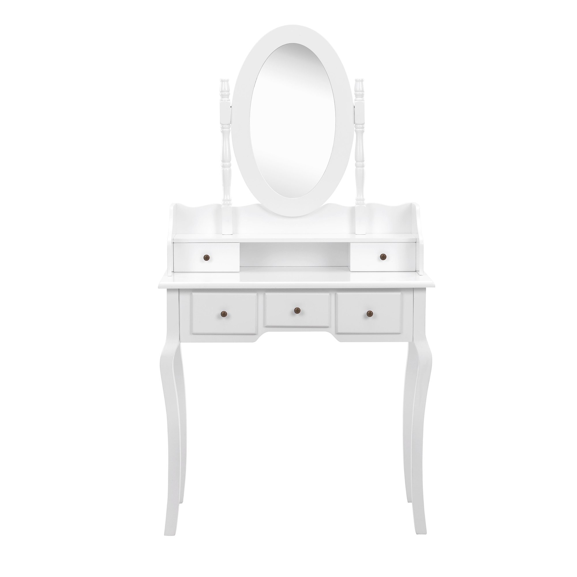 Beautify Bedroom Furniture Dressing Table Set With Mirror With 5 Drawers White Vanity Makeup Desk Buy Online In Burkina Faso At Burkinafaso Desertcart Com Productid 52818080