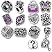 Timeline Treasures European Charm Bracelet Charms and Beads For Women, DIY Jewelry, Purple Birthstone February June