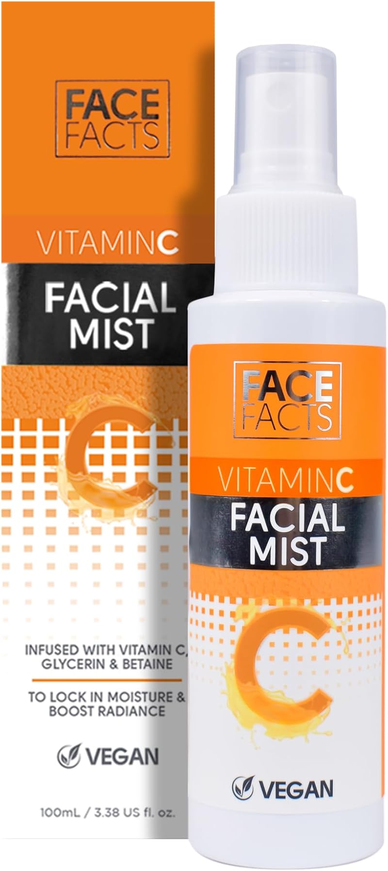Face Facts Vitamin C Face Mist Hydrating Radiance Vegan 100ml Skin Care