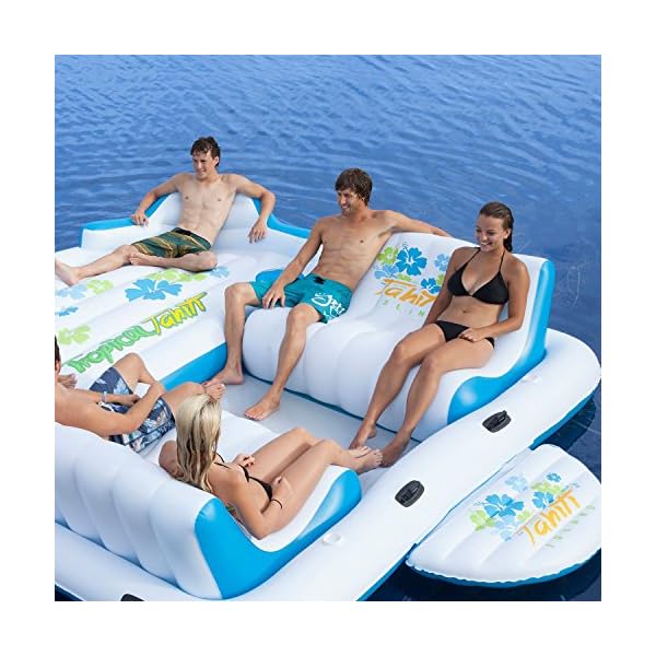Tropical-Tahiti-Floating-Island-Lounger-Seat-With-6-Person-Capacity