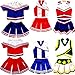 Total 2550 Little Girls' Kids Children Dress Cheerleader Costume Uniform Cheerleading Outfit Halloween