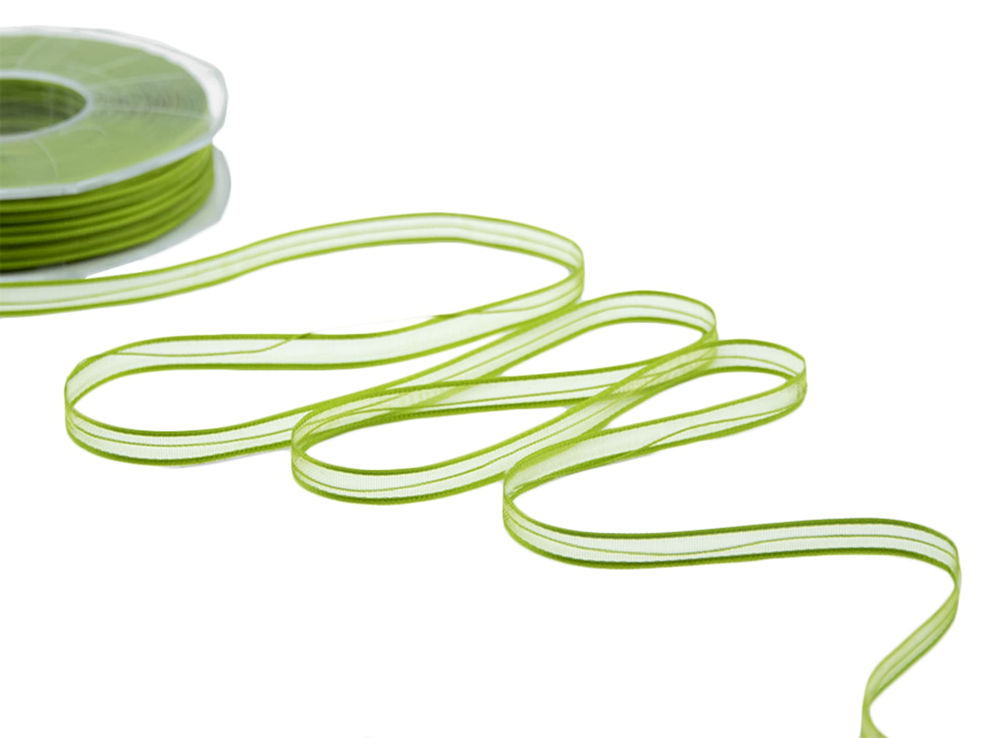 Furlanis Ribbon, italian fabric, Green Pistachio, 6 mm x 50 m