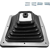 Szielouk Performance 6284 Universal Shift Boot 9.06"x8.07" Chrome Trim | Large shift boot fits most floor-mount manual and automatic transmissions. Chrome trim ring adds style. Durable construction.