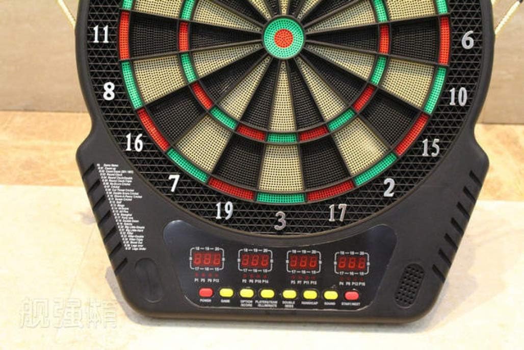 Cible Fléchettes Électronique SPORTNOW | 31 Jeux, 285 Variations | Jusqu'à 8 Joueurs | Ecran LCD & Haut-Parleur