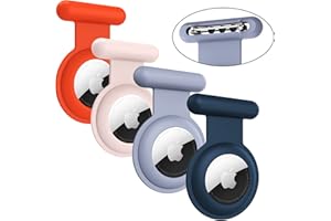 AMOK Airtag Holder for Kids Hidden-4 Pack Apple Air tag Holder Kids GPS Tracker Case,Kids Airtag Holder,The Hidden Air Tags with pin is,sutable for Children, Elderly, Backpack,Luggage.