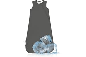 OKAYINN BubblePanda Cooling Summer Sleep Sack 0.5 Tog 18-24 Months Q-Max 0.3 Soft Lightweight Sleep Sack Baby Wearable Blanket Toddler Baby Cooling Blanket for Hot Sleeper Night Sweats 2-Way Zipper